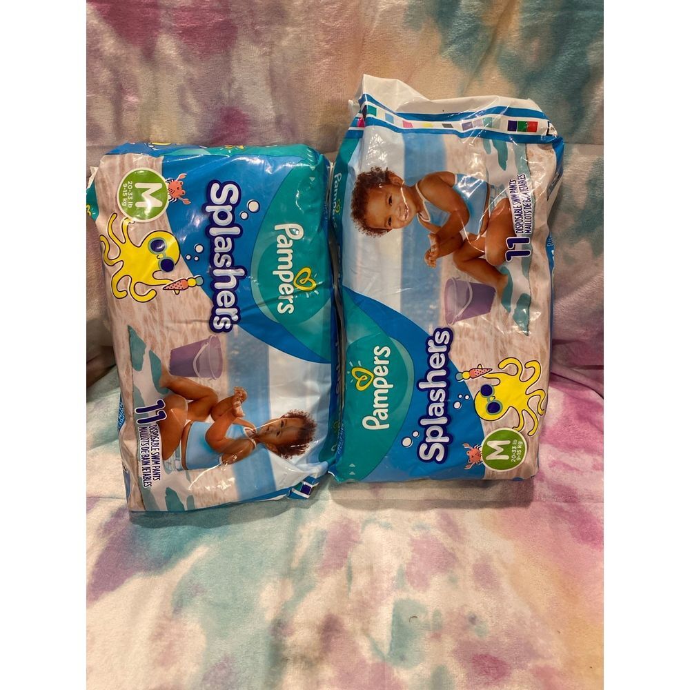 2 packs‎ Pampers swim pants Splashers size medium 20-33 lbs